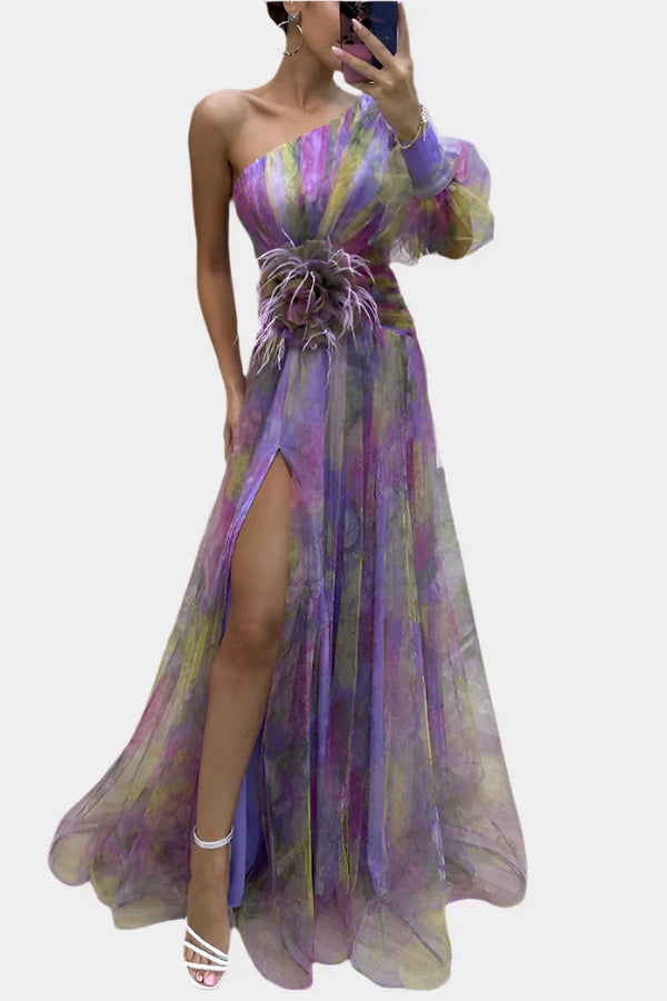 Abito romantico con apertura