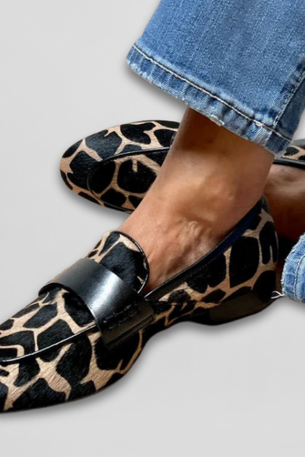 Mocassino con motivo fatto a mano