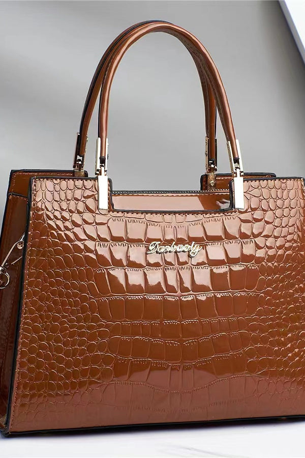 Brooklyn™ Shine | Borsa di lusso con stampa coccodrillo