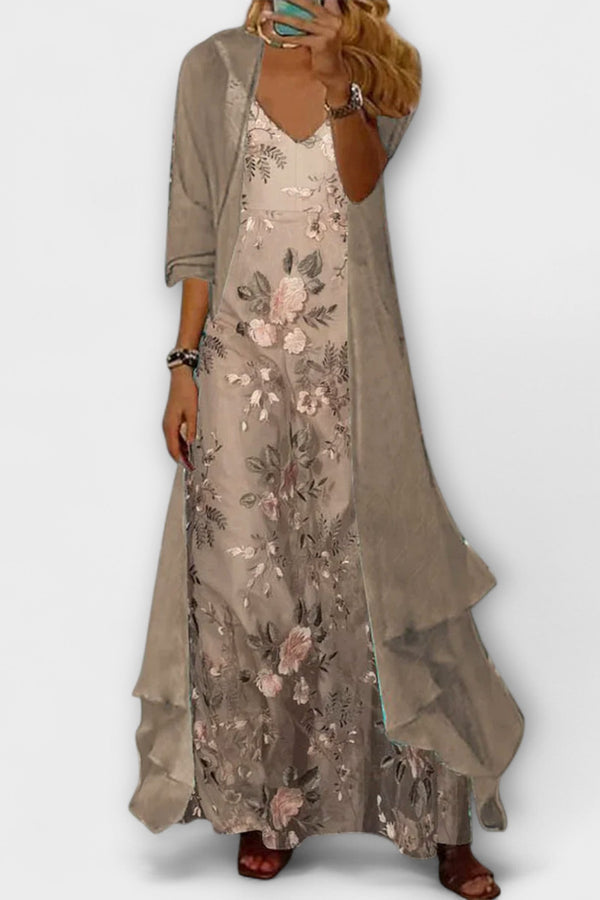 Bryleigh | Elegante abito lungo in due pezzi