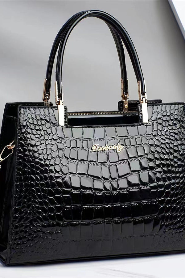 Brooklyn™ Shine | Borsa di lusso con stampa coccodrillo