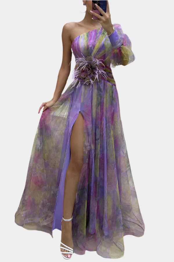 Abito romantico con apertura