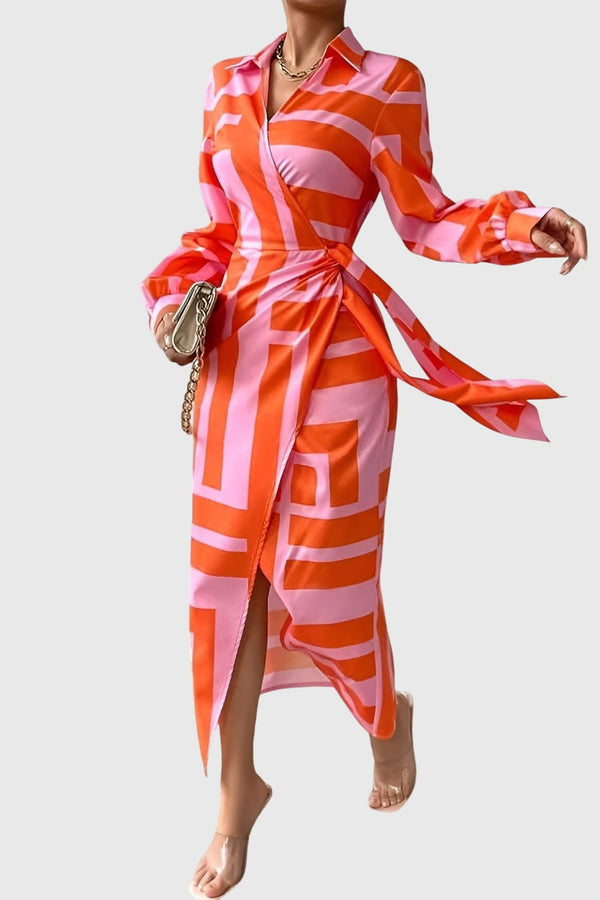 Everly™ | Elegante abito avvolgente con stampa