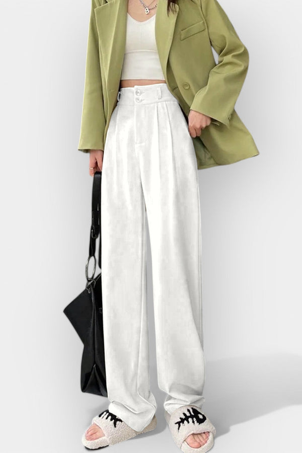 Pantaloni a gamba larga in stile coreano