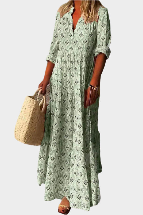 Abito lungo romantico con stile