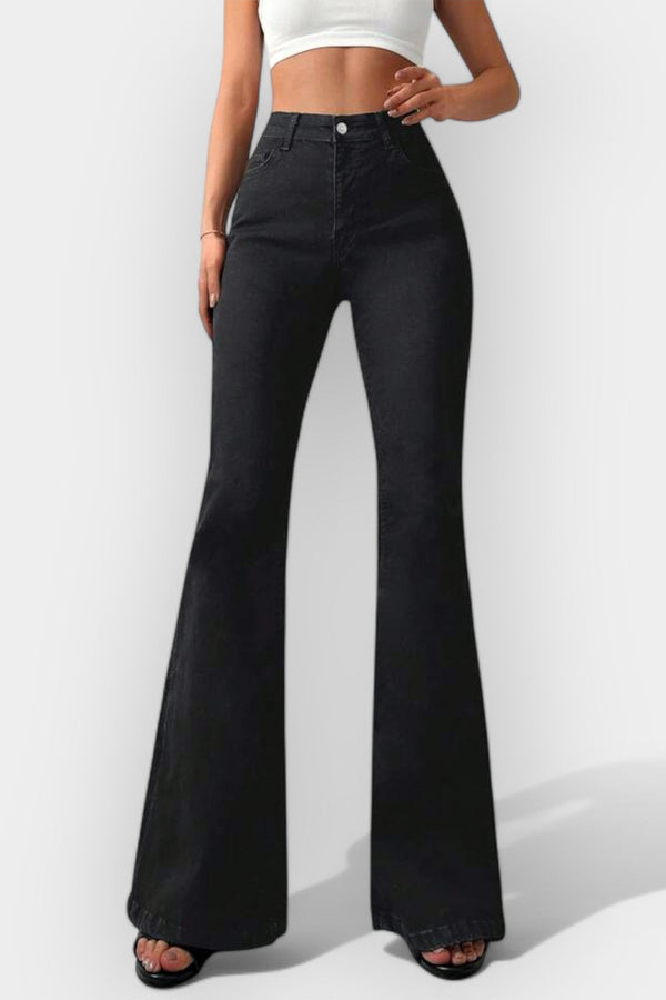 Jeans bootcut a vita alta