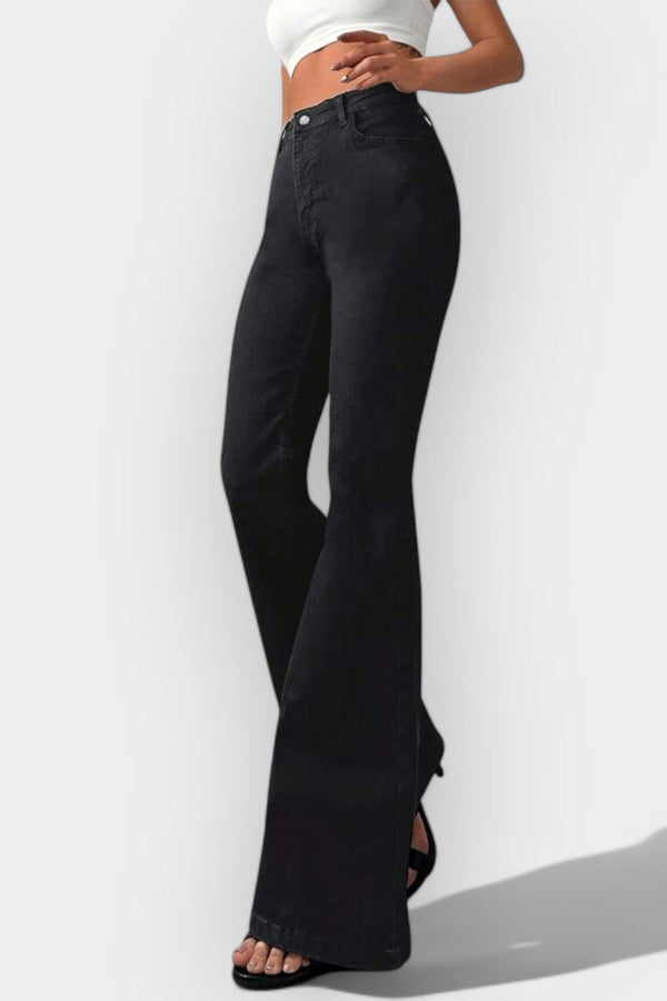 Jeans bootcut a vita alta