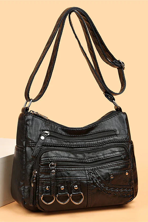 Ciondolo vintage Olivia™ | Borsa morbida con cerniera