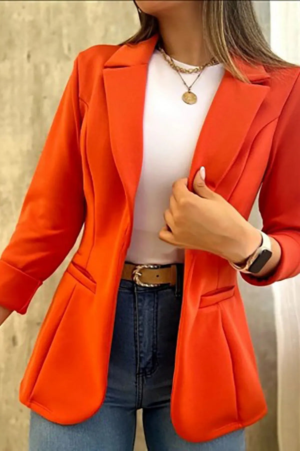 Aria™ - Blazer minimalista a maniche lunghe