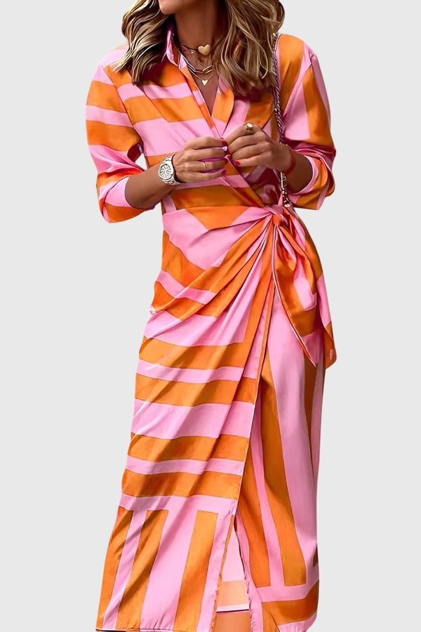 Everly™ | Elegante abito avvolgente con stampa