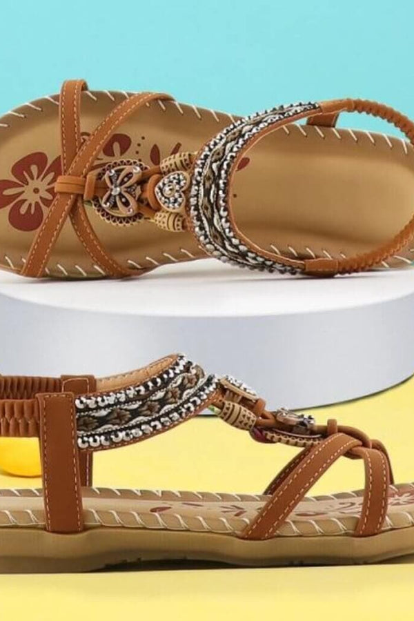 Havana | Sandali con fascia elastica e morbida zeppa