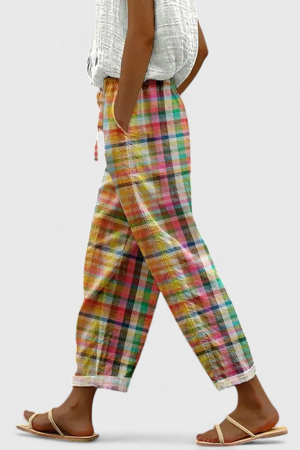 Gisara | Comodi pantaloni a quadri