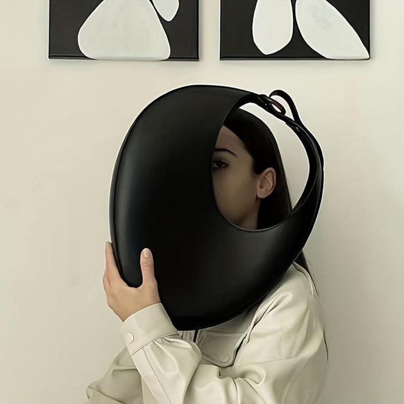 Sophia™ Modern Minimalist | Elegante borsa hobo in tinta unita