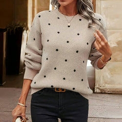 Noella | Maglione lavorato a maglia a pois