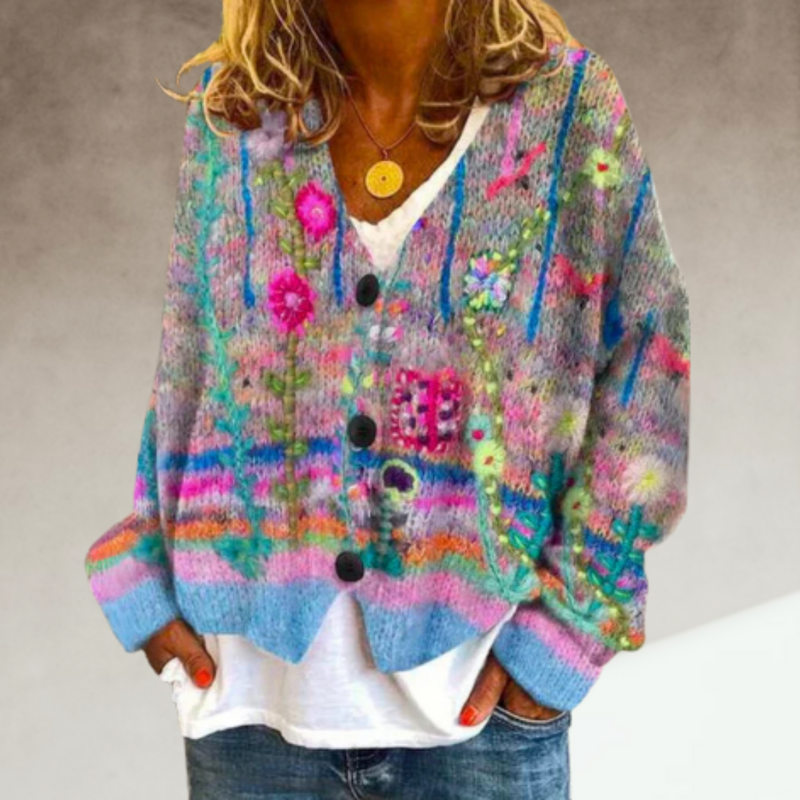 Evie | Cardigan floreale