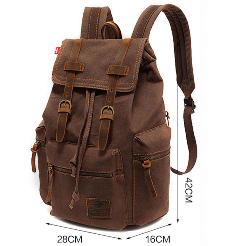 Jackson™ - Zaino vintage multitasche con patta