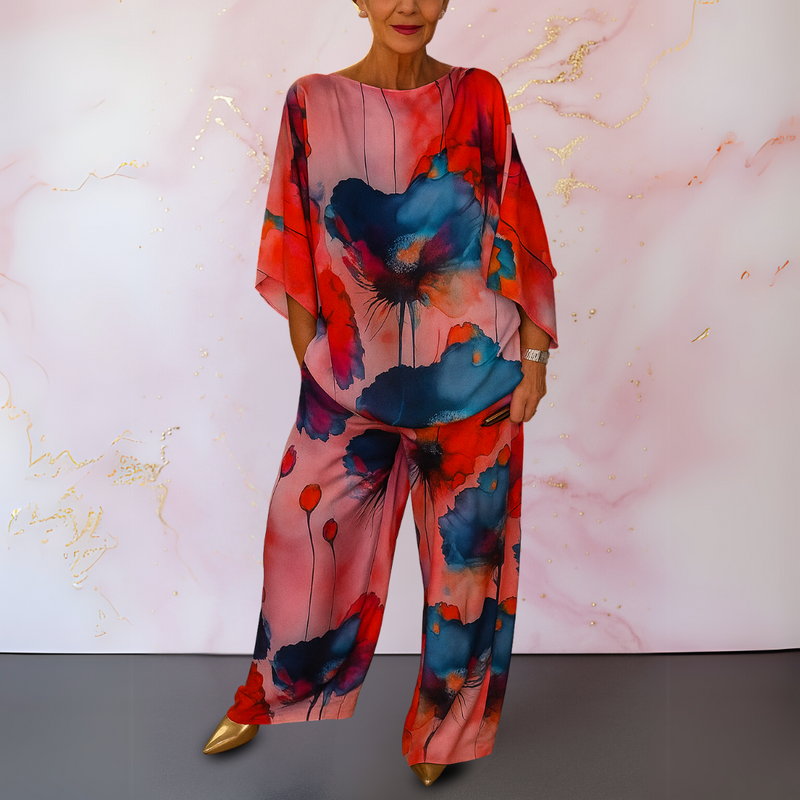 Moniek™ | Completo da donna in due pezzi in raso