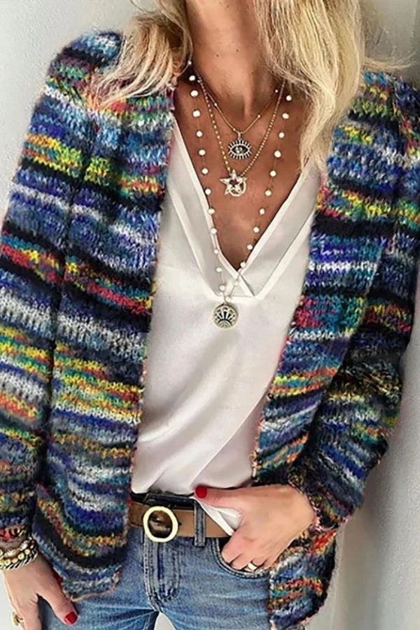 Sarai - Giacca cardigan in finto maglione 