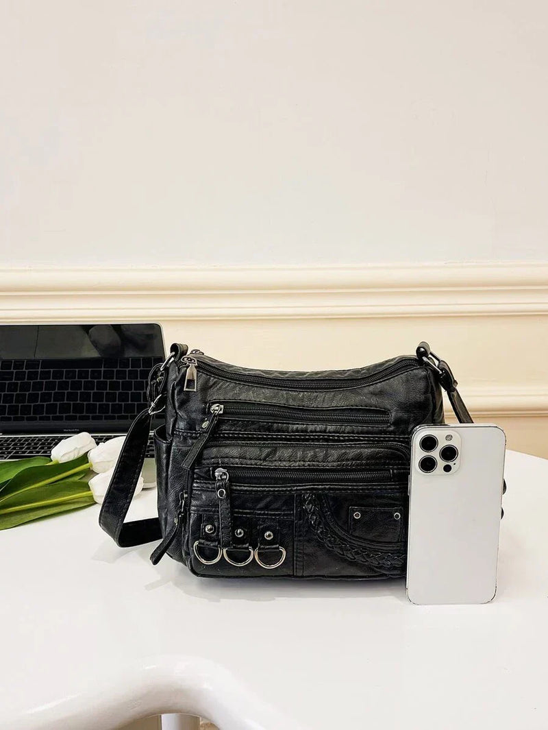 Ciondolo vintage Olivia™ | Borsa morbida con cerniera