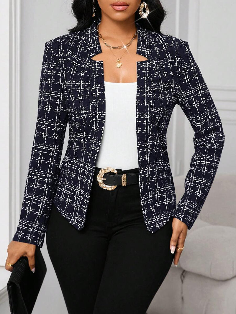 Ellie™ - Blazer scozzese chic
