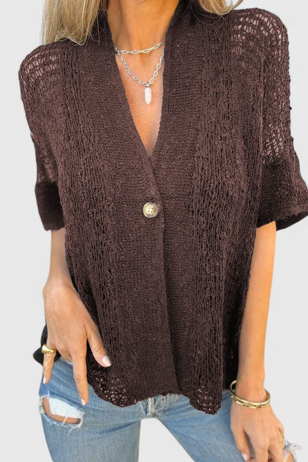 Calista | Elegante camicia lavorata a maglia