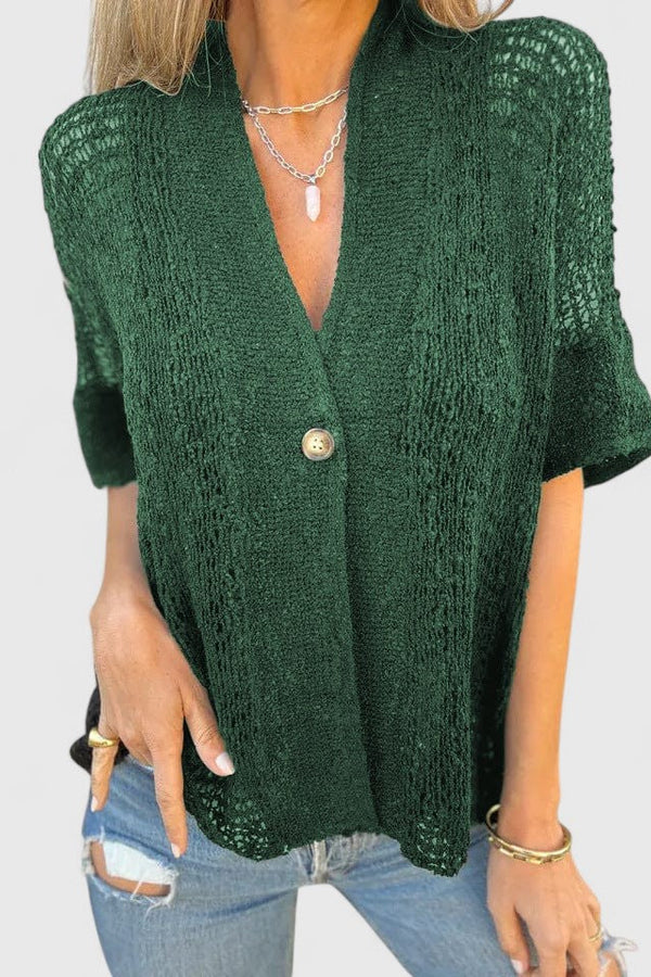 Calista | Elegante camicia lavorata a maglia