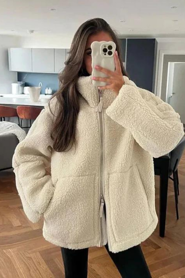 Penelope - Giacca imbottita Teddy accogliente