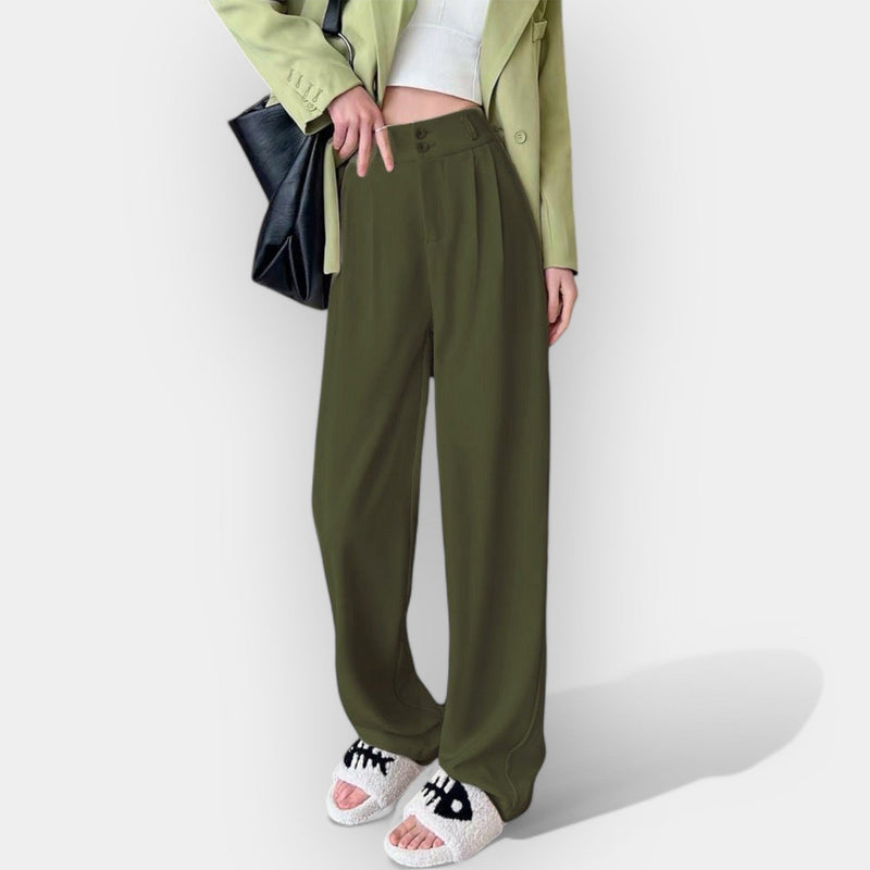 Pantaloni a gamba larga in stile coreano