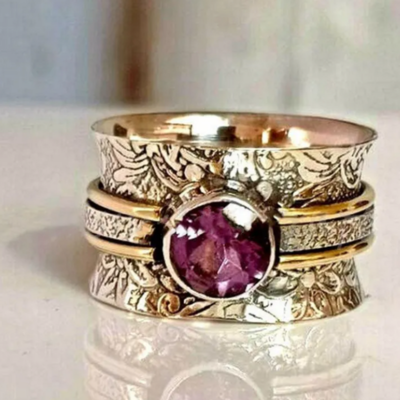 Anello da meditazione in cristallo bohemien