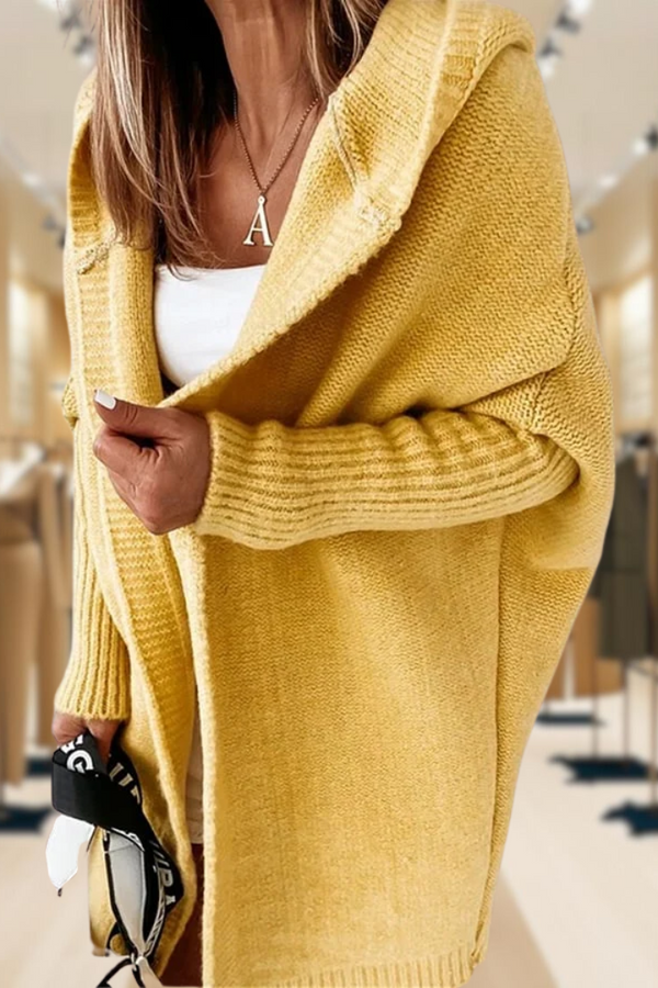 Destiny - Cardigan oversize con cappuccio 