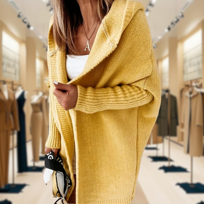 Destiny - Cardigan oversize con cappuccio 