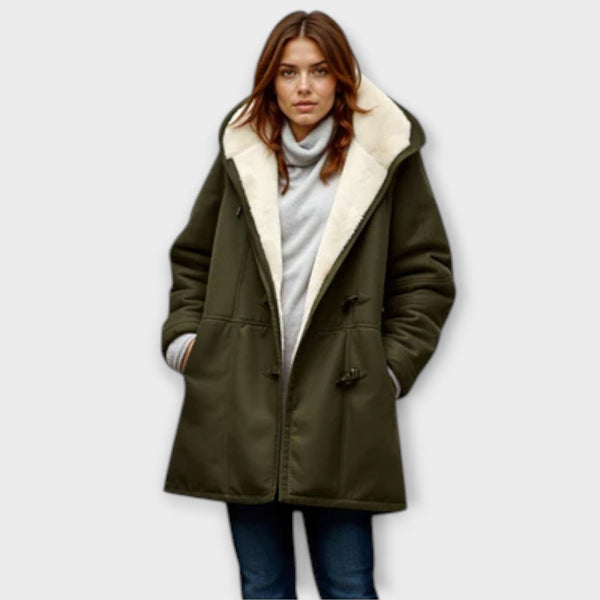 Antonia - Cappotto con fodera in pelliccia