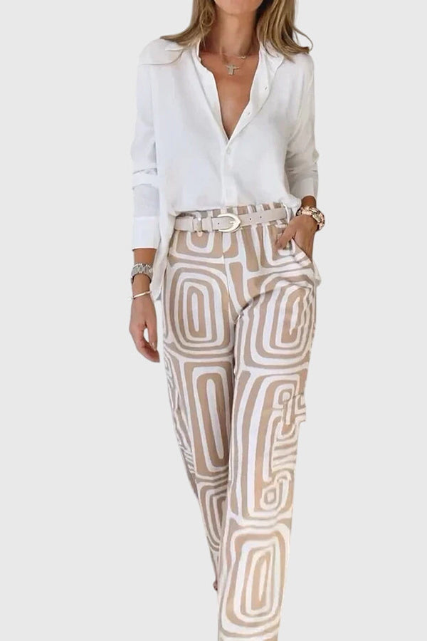 Emilia™ | Pantaloni alla moda + camicetta e cintura in omaggio