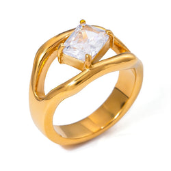 Anello Cristallo Trasparente