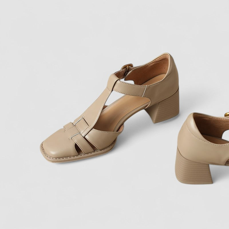 Scarlett™ – Sandali ortopedici con cinturino a T e tacco a blocco