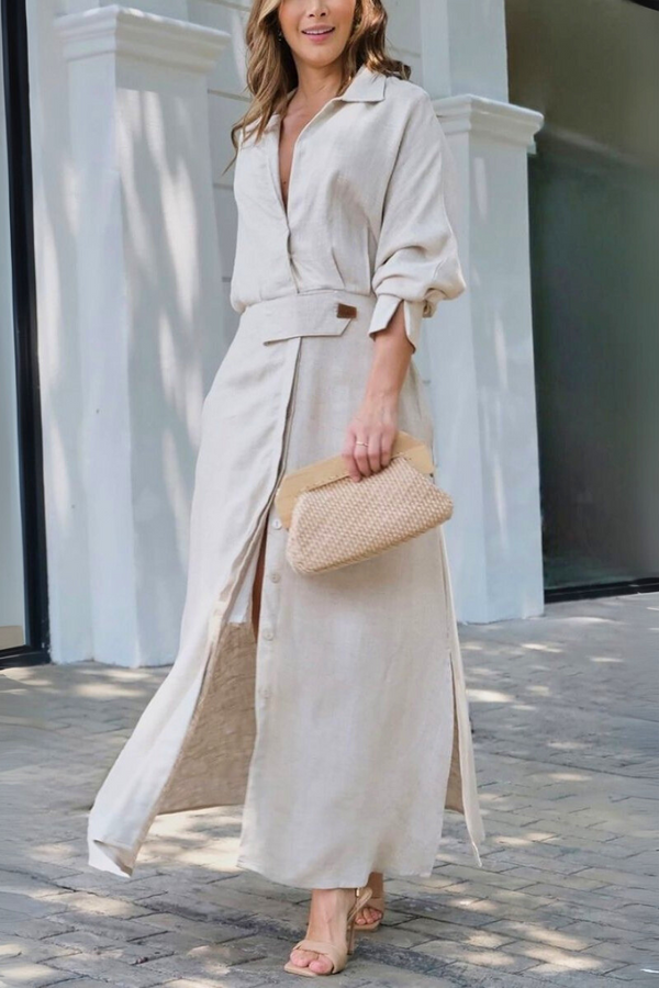 Freedom | Elegante abito lungo con scollo a V
