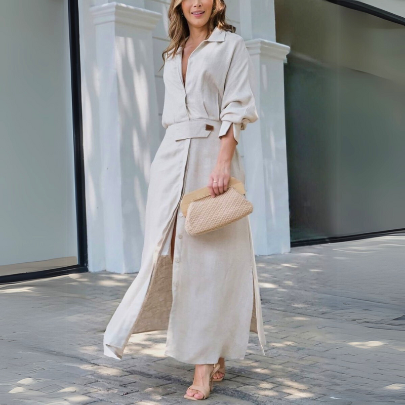 Freedom | Elegante abito lungo con scollo a V