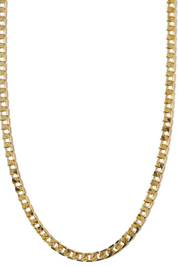 Collana a catena piatta con maglie a cordolo | Oro