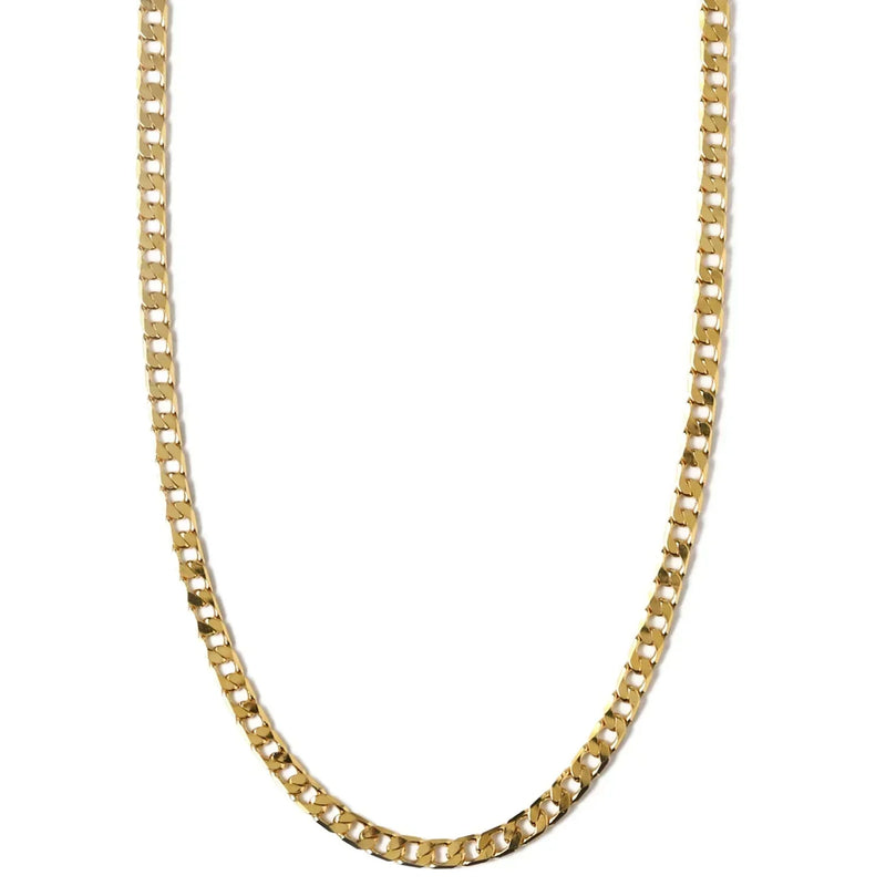 Collana a catena piatta con maglie a cordolo | Oro