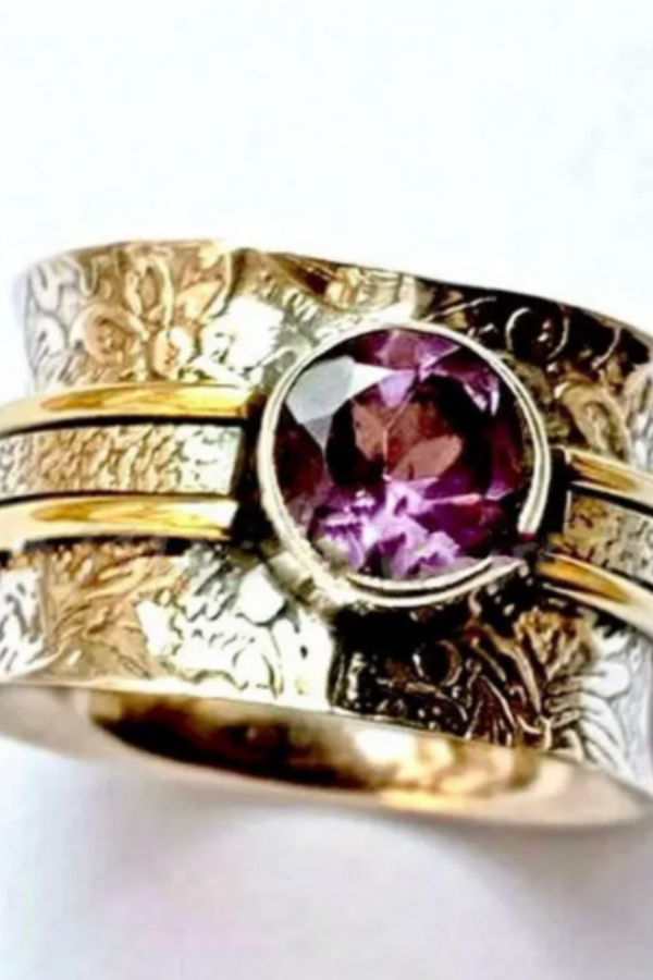 Anello da meditazione in cristallo bohemien