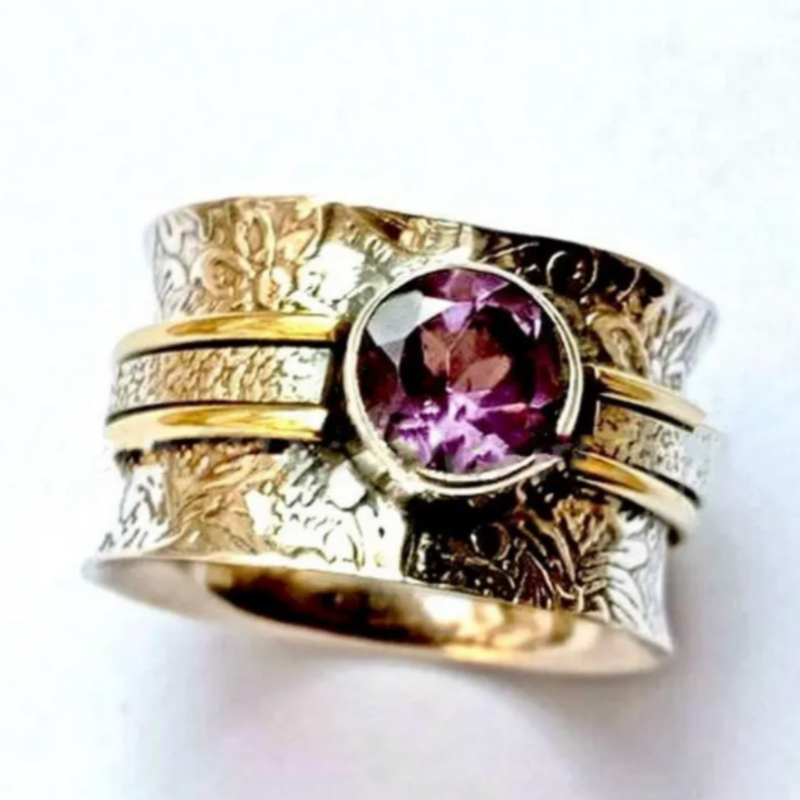 Anello da meditazione in cristallo bohemien