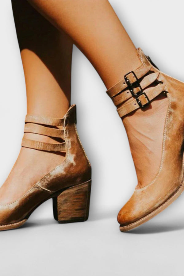 Marisa - Scarpe da donna con tripla fibbia