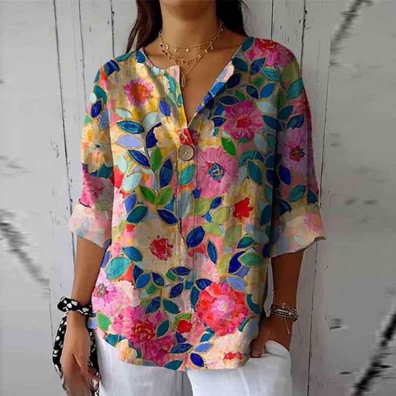 Mavis | Blusa casual con stampa floreale