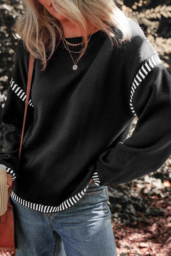 Marisa - Maglione a contrasto chic