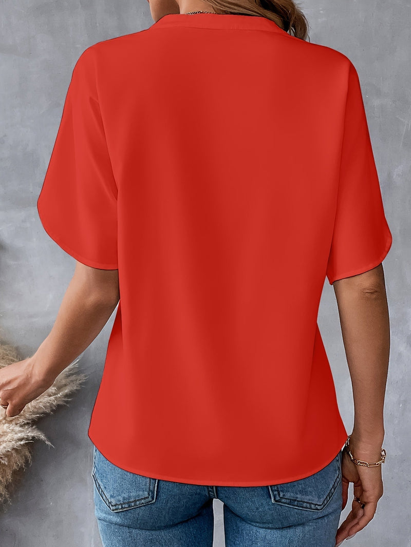 Lexa | Blusa a scollo a V a vestibilità comoda