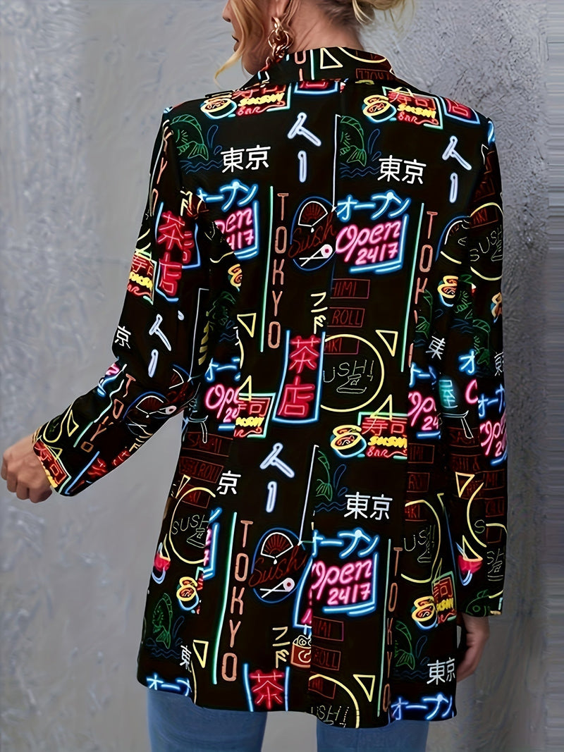 Avery™ - Blazer moderno con graffiti