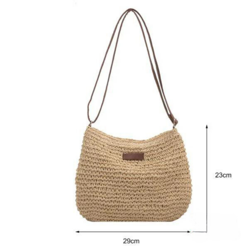 Mary - Borsa a tracolla in paglia retrò