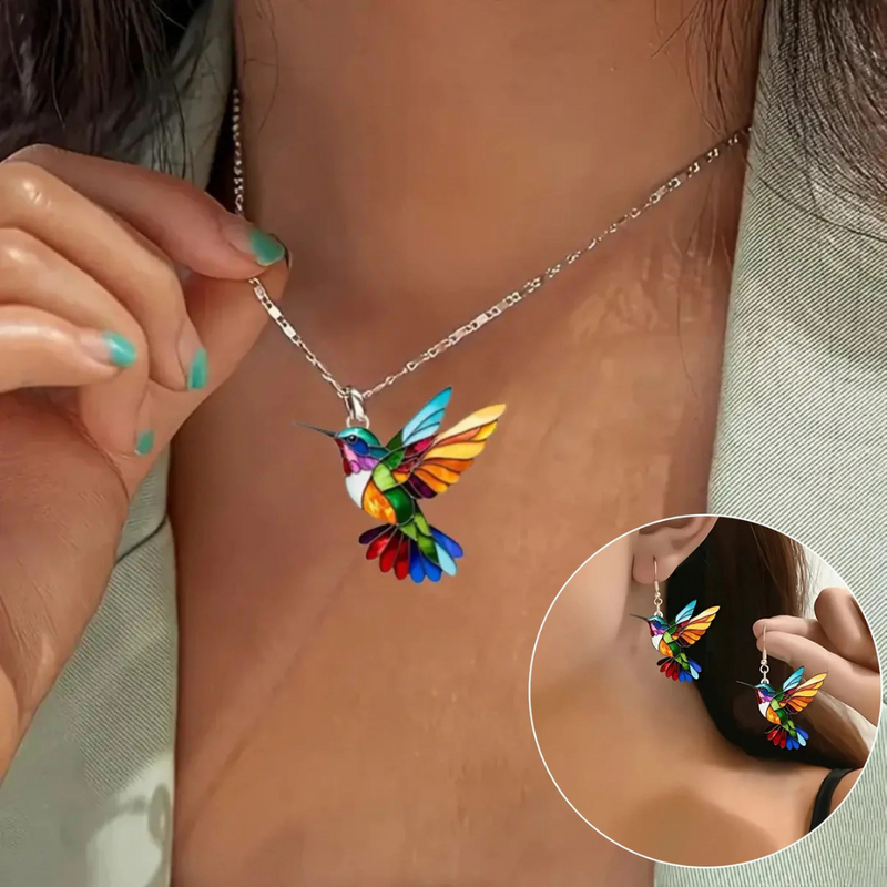Aurea™ | Bellissima collana con design colibrì