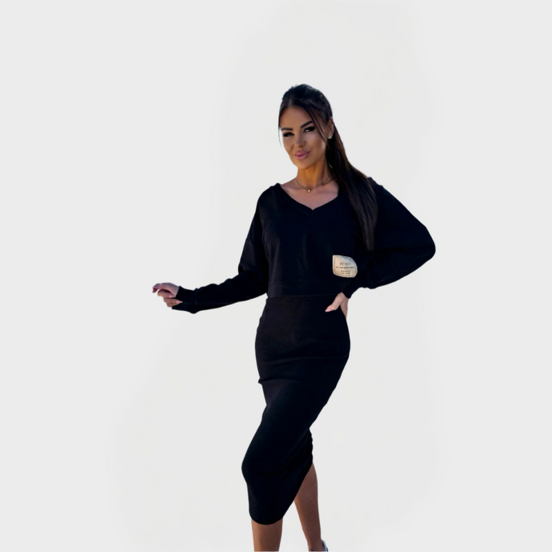 Completo estivo con felpa con cappuccio e vestito per comfort e stile