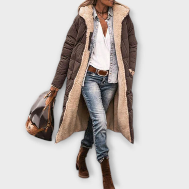 Kora - Cappotto con fodera in pelliccia